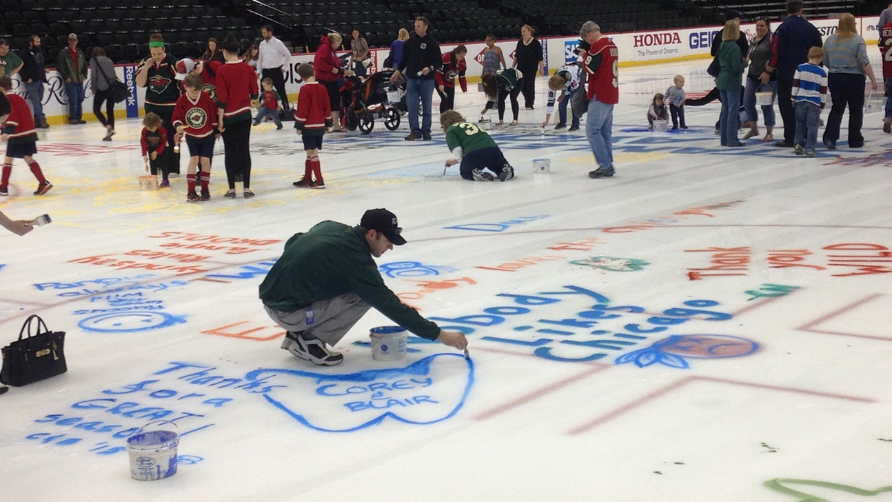 Group therapy: Fans paint ice, send Wild into offseason with encouraging words