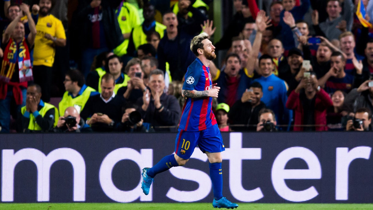 Messi, Ozil hat tricks lead Barcelona, Arsenal to key Champions League wins