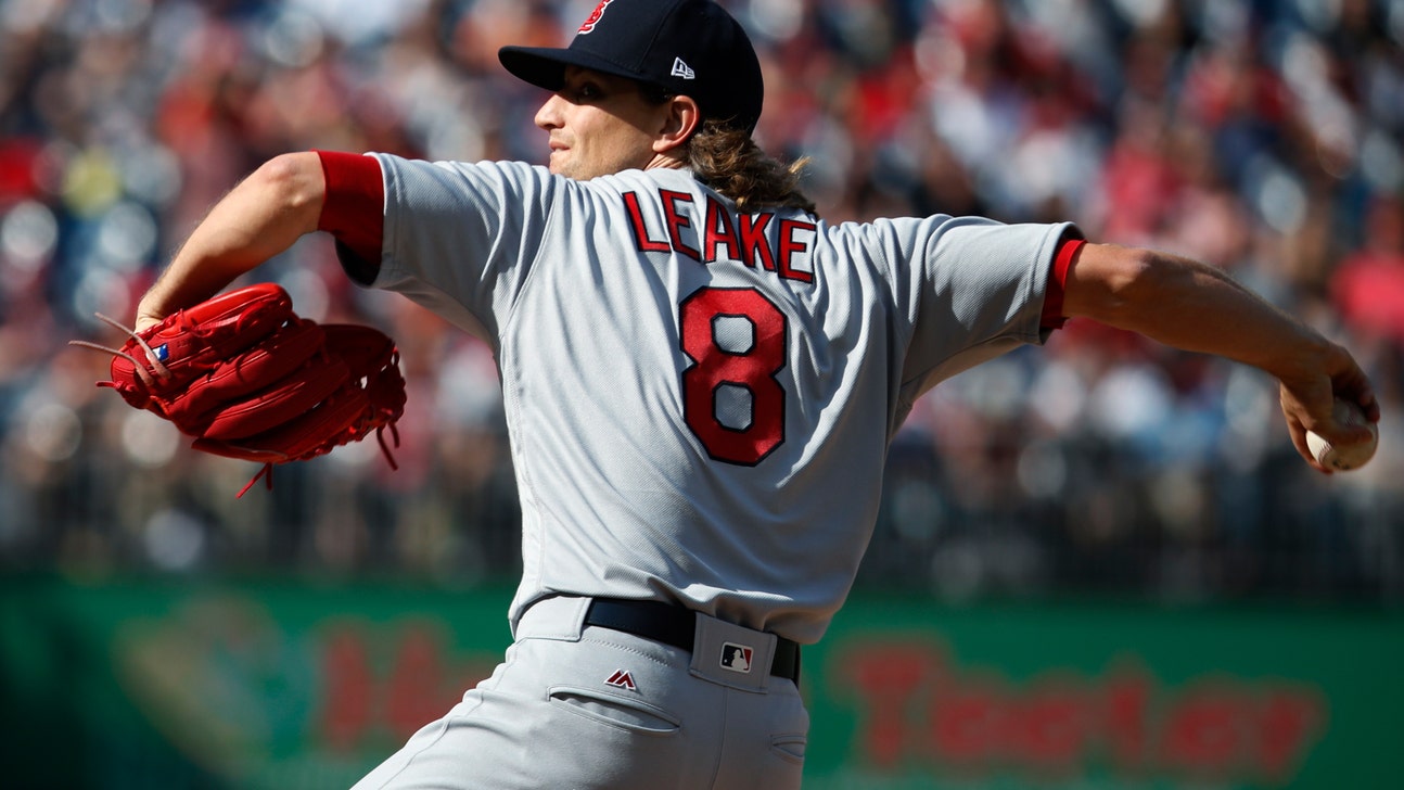 Leake's arm, Piscotty's bat lift Cards over Nats 6-1