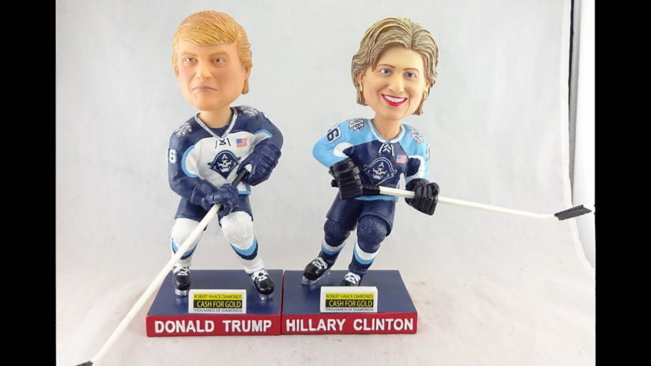 Milwaukee Admirals to give away Clinton, Trump hockey bobbleheads