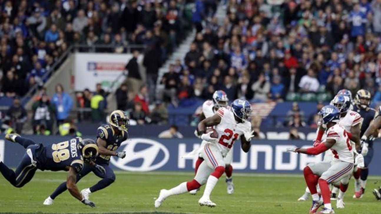 Giants' 4 interceptions key in 17-10 win over Rams in London