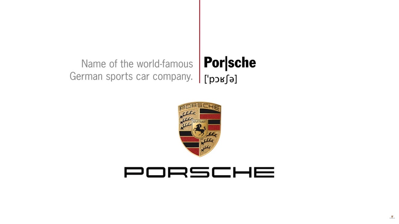 Porsche uploads video telling people how to pronounce its name