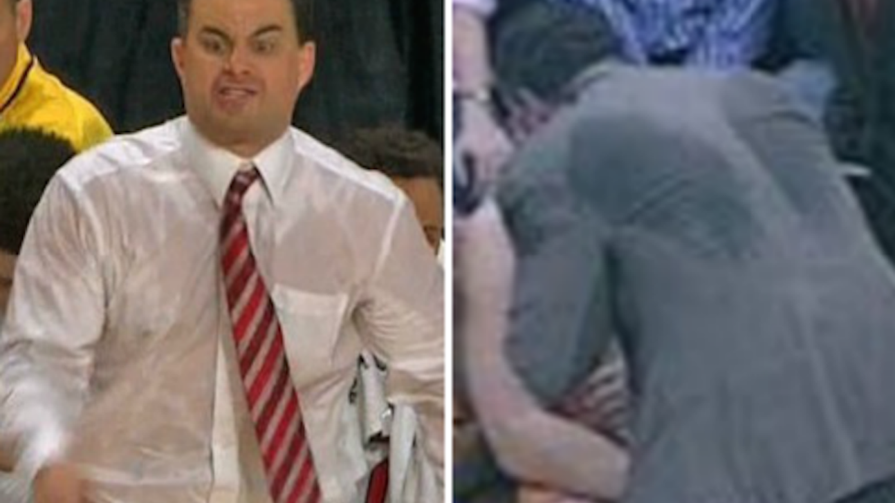 Who sweat it better (or worse): Arizona's Sean Miller or Bruce Pearl?