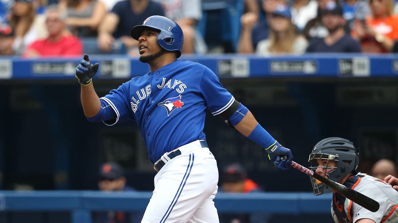 Blue Jays' Encarnacion back in lineup at DH for Game 2 of ALCS