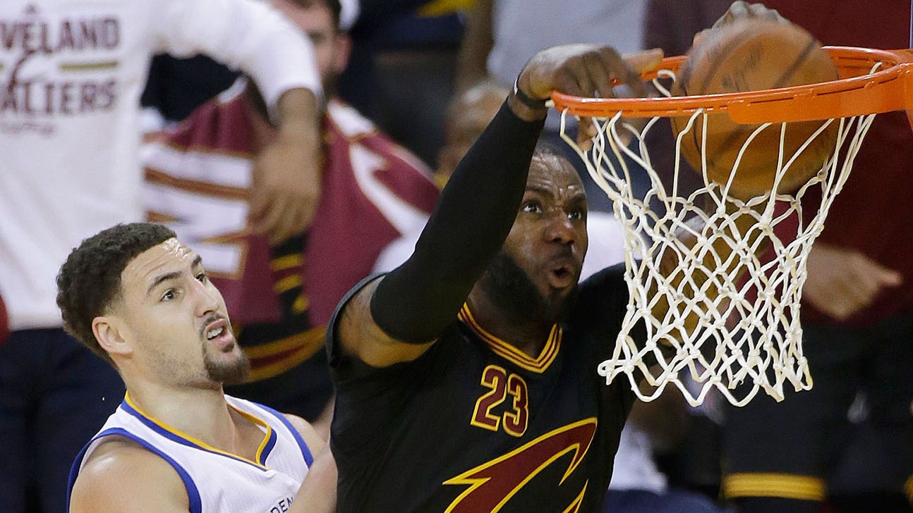 Watch LeBron James throw down a vicious two-handed dunk in Game 7
