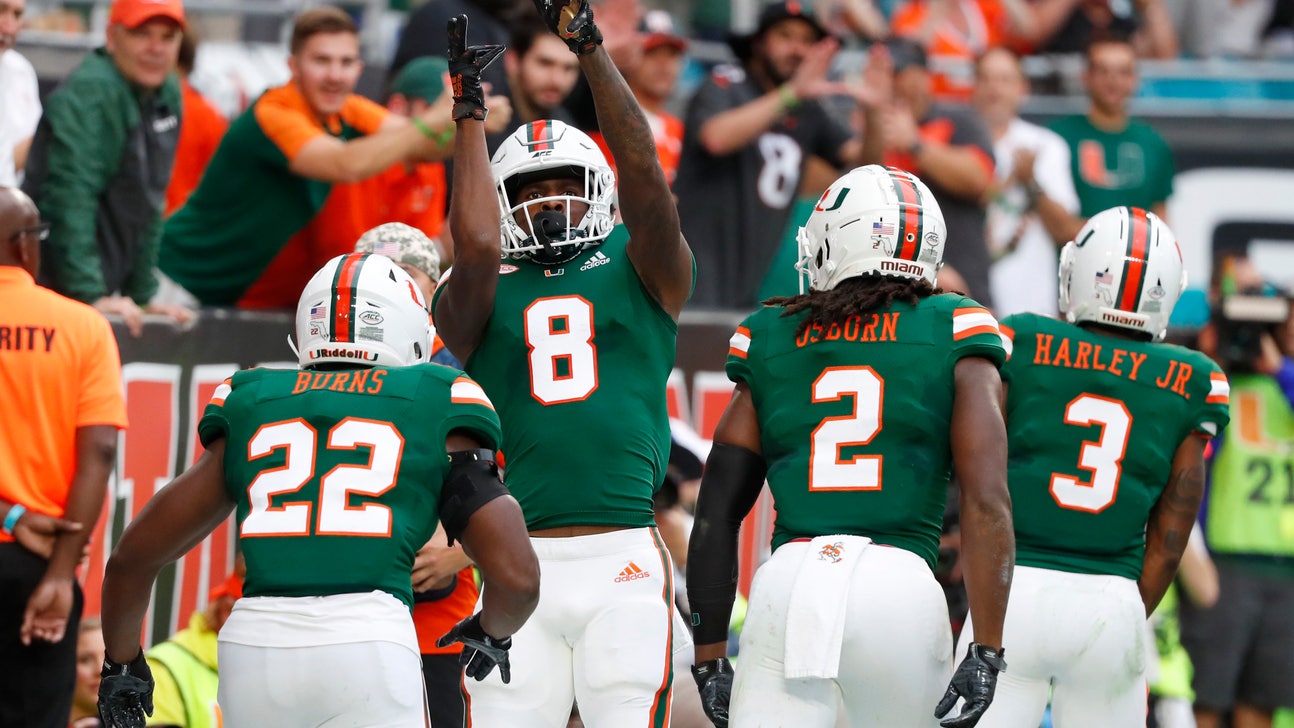 Williams (6 TDs) sets Miami mark, Canes top Louisville 52-27