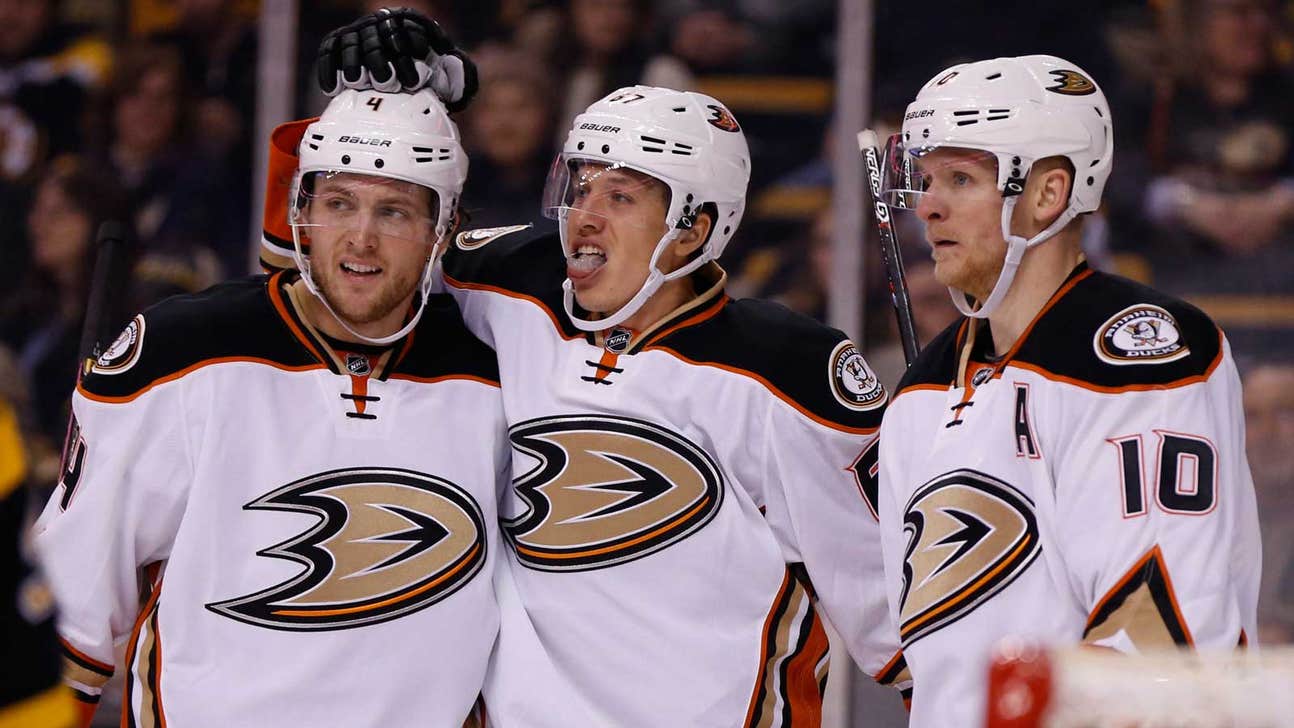 Manson and Rakell score in 2nd; Ducks beat Bruins 4-3