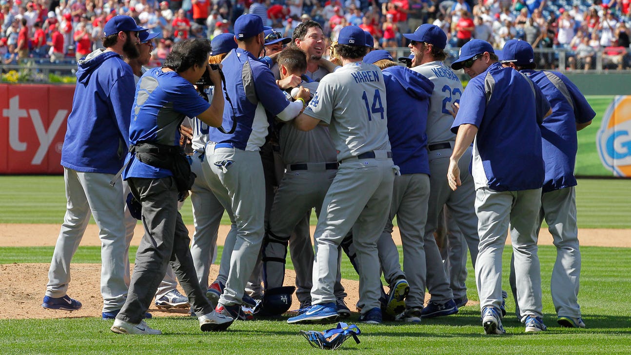 National Hug Day evokes bad memories for Dodgers' A.J. Ellis