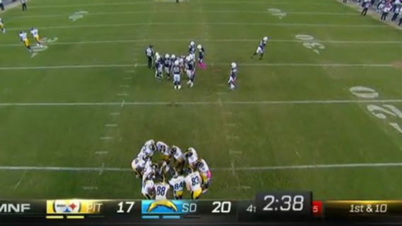 NFL admits officials missed clock error in Chargers-Steelers game