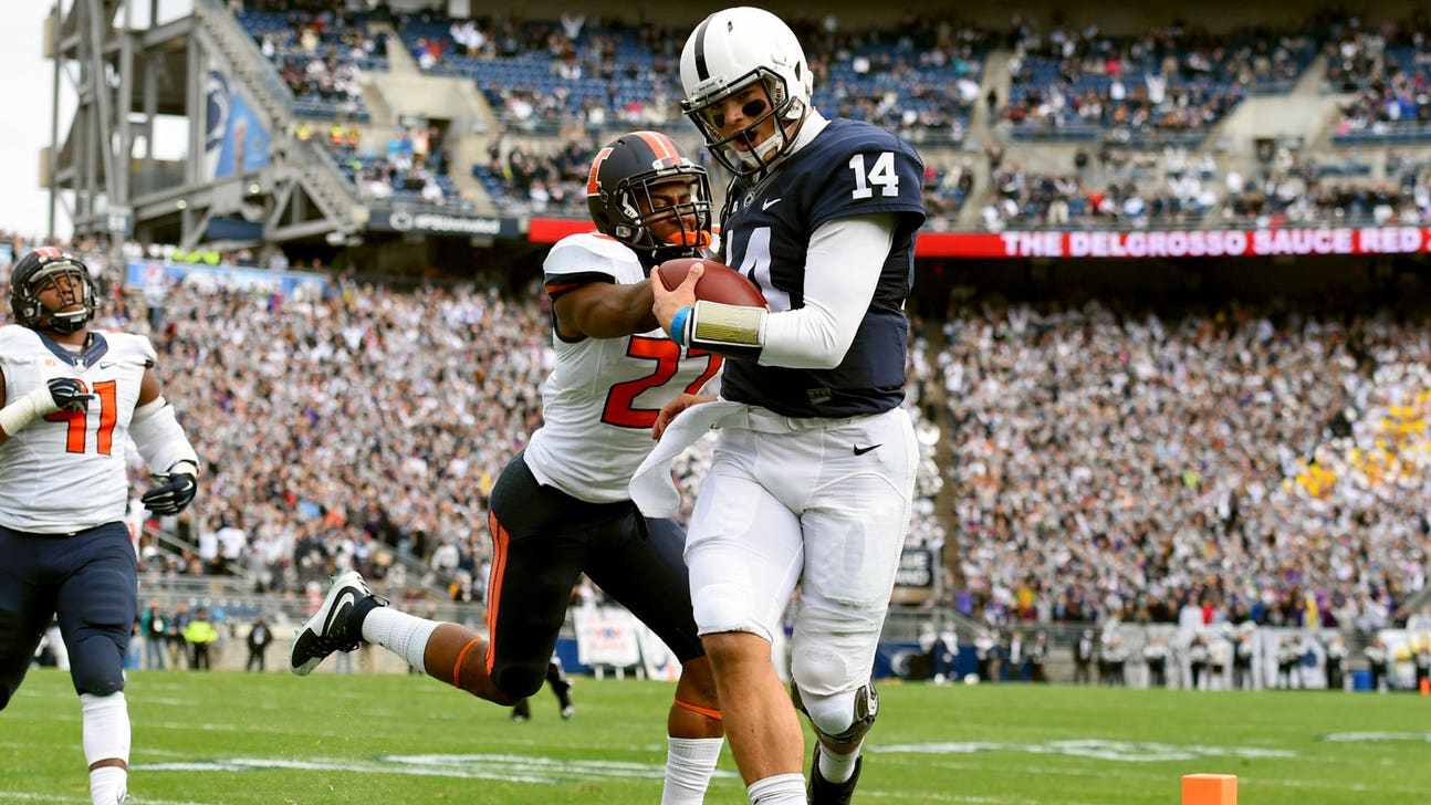 WATCH: Trick AND treat as Penn State QB Hackenberg catches TD