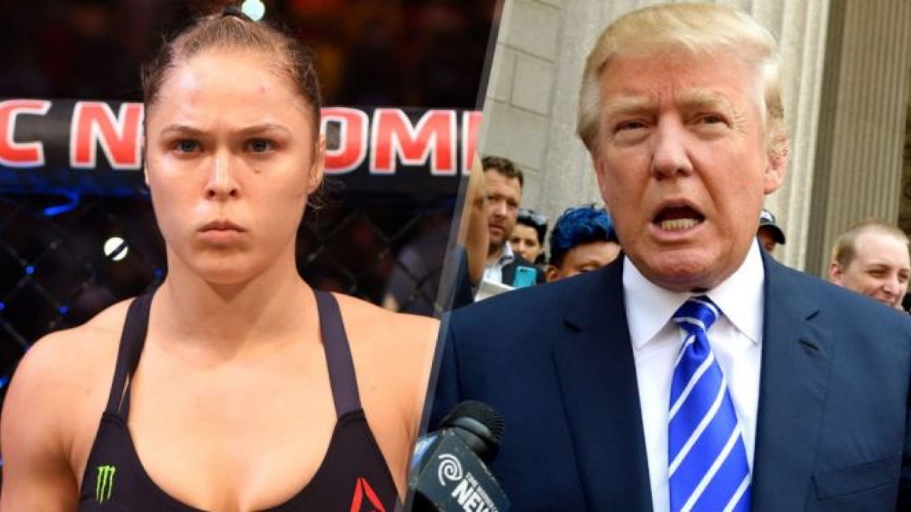 Ronda Rousey proud of her spot on Donald Trump's insult list