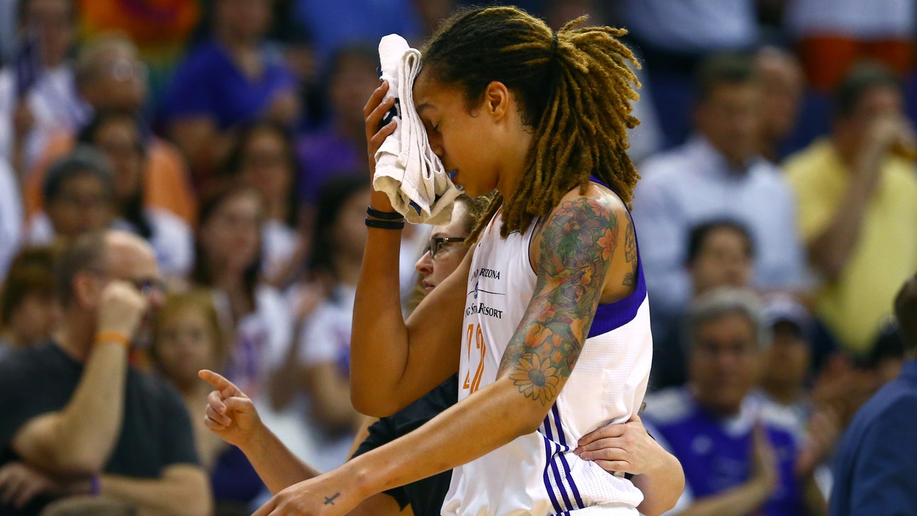 Brittney Griner twice hit in face as Mercury down Sky in Game 2
