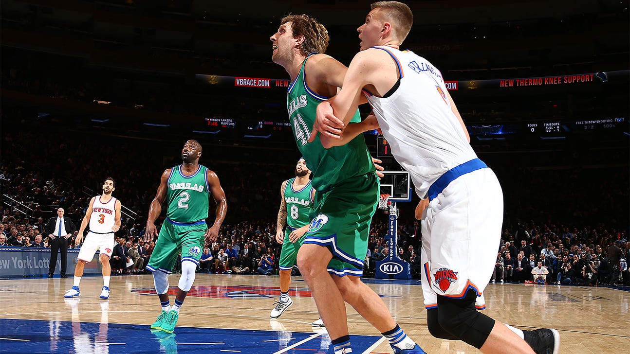 Dirk Nowitzki on Kristaps Porzingis: 'He's way better than I was at 20'