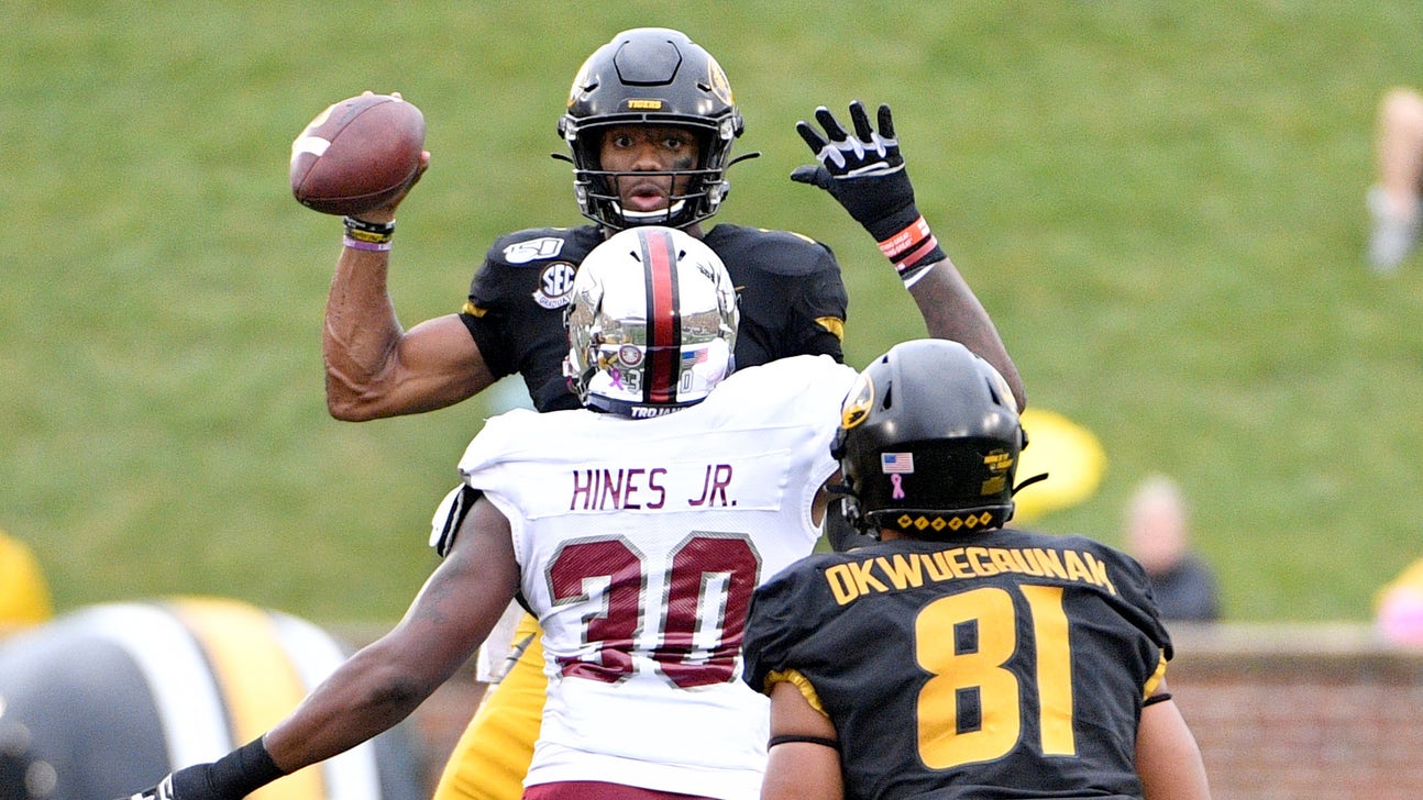 Bryant exits in first half after injuring leg, Mizzou tops Troy 42-10