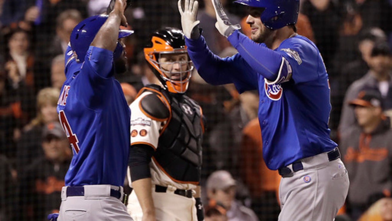 Cubs, trying to sweep NLDS, tied 5-5 with Giants in extras