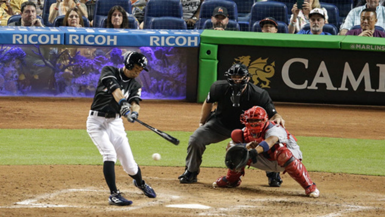 Yelich, Mathis lead Marlins to 11-0 win over Cardinals