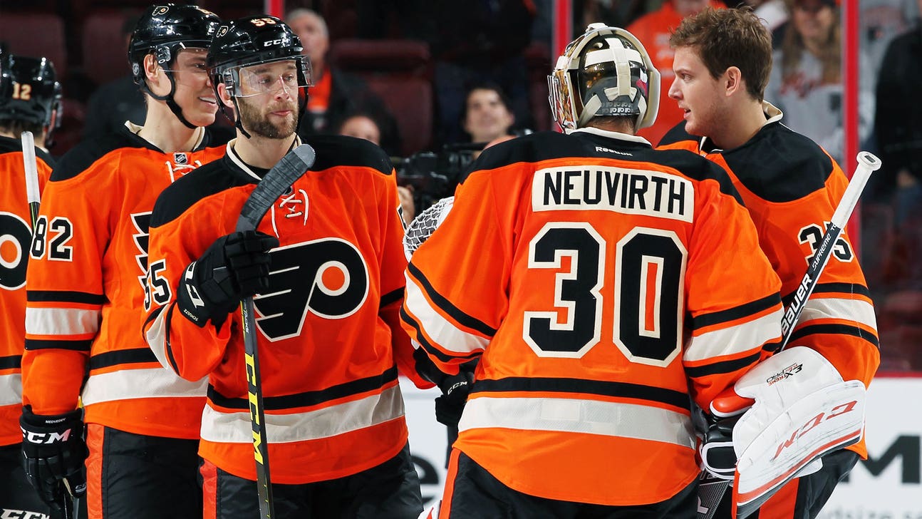 Flyers' Hakstol: Mason still No. 1 goalie despite increased action for Neuvirth