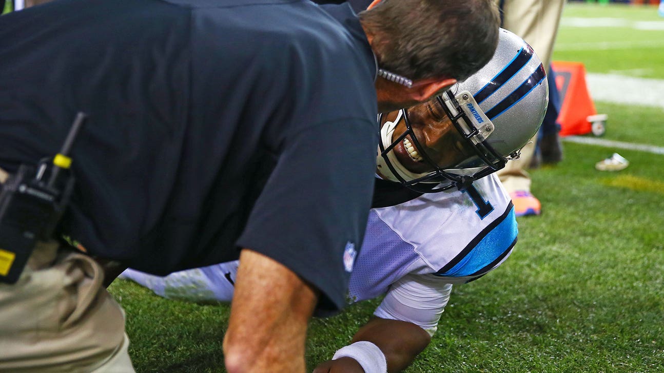 Watch the sack that hurt Cam Newton
