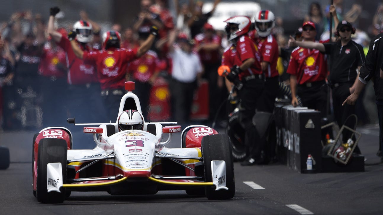 Helio Castroneves' team wins Indy 500 pit stop contest
