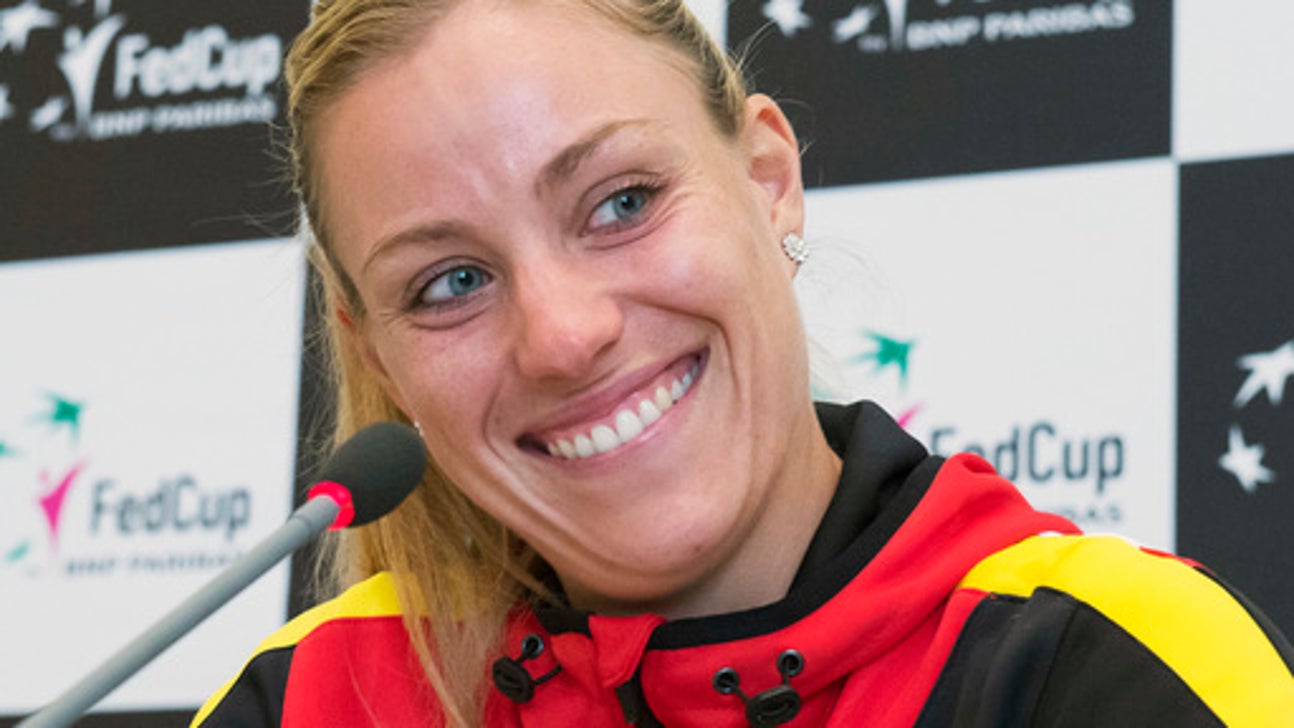 Kerber playing on 1st day for Germany against Switzerland