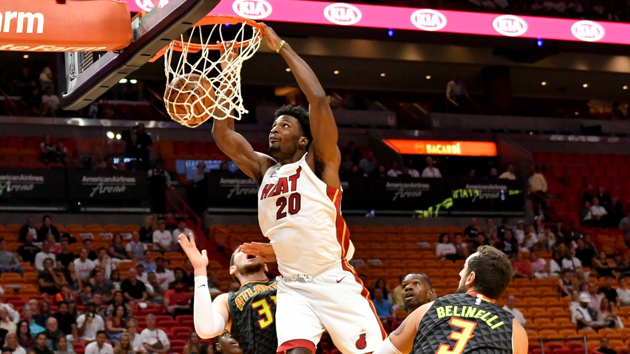 Justise Winslow does a bit of everything as Heat top Hawks in preseason