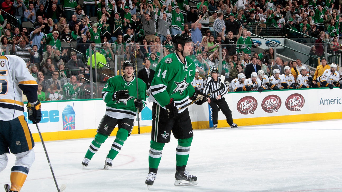 Stars' Benn captures NHL scoring title with 3 goals, assist vs. Preds