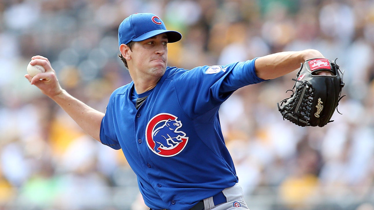 Cubs Game 3 starter Kyle Hendricks balanced school books, baseball