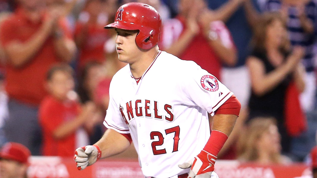 Mysterious sore heel forces Angels' Trout to miss first game of 2015