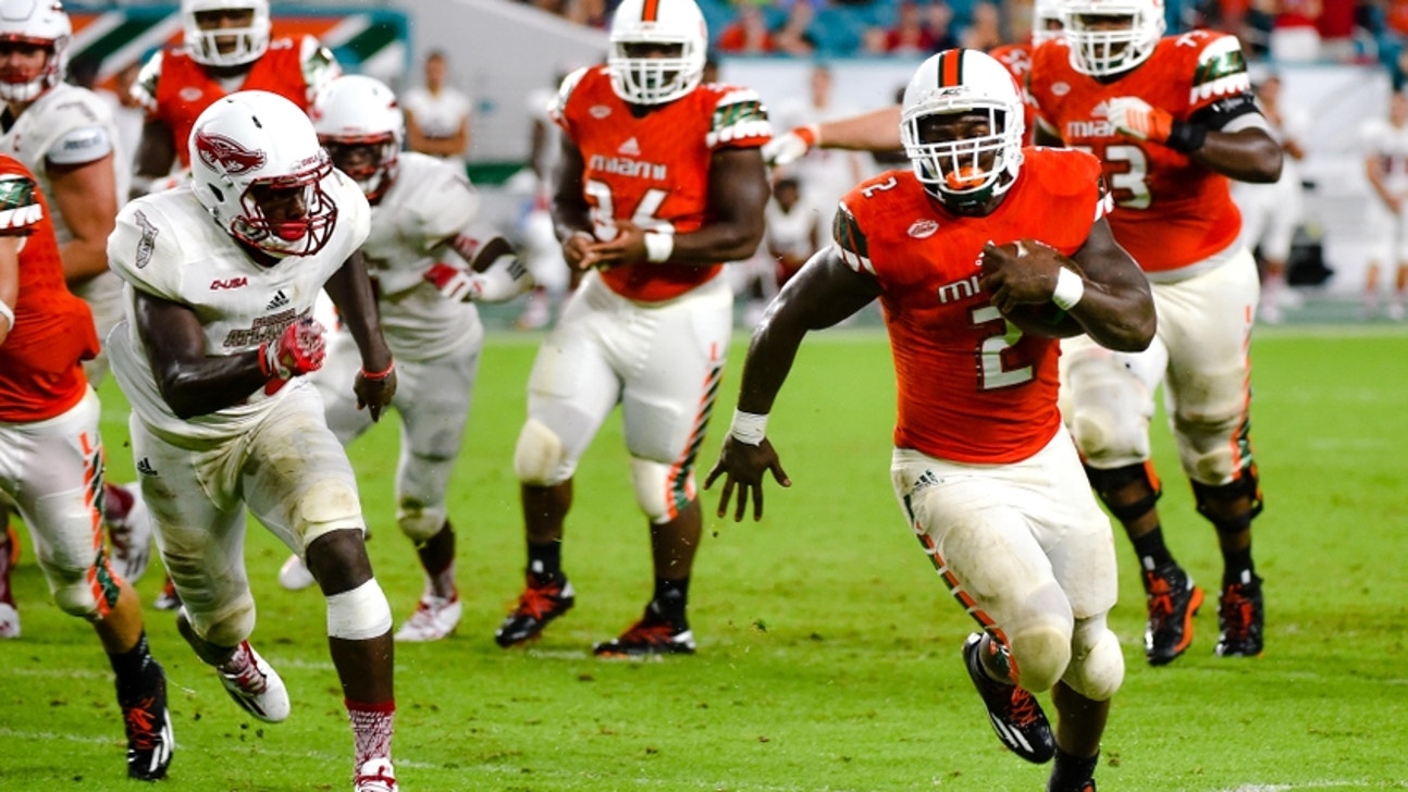 Miami Hurricanes Win 38-10 behind Walton and Running Game
