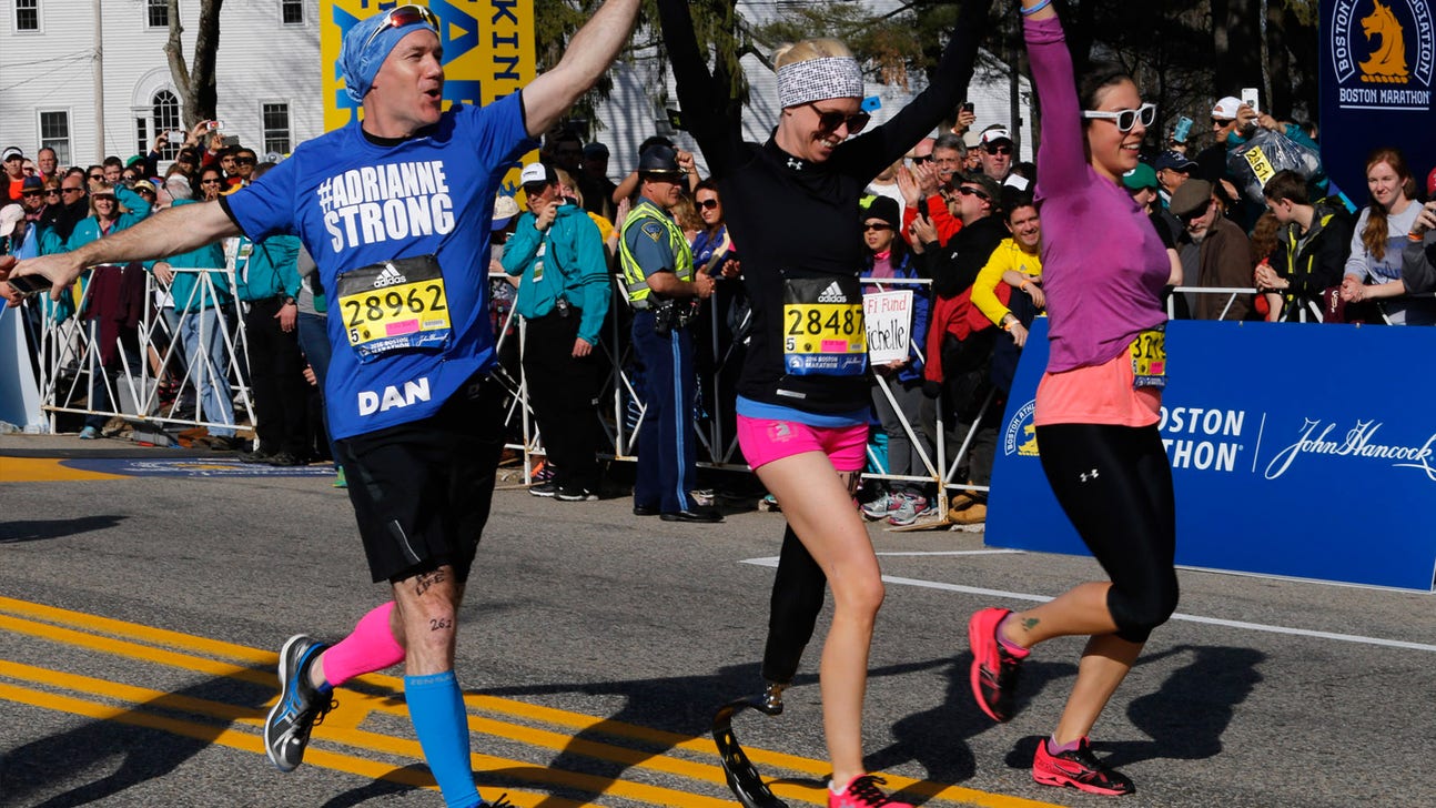 Boston Marathon bombing survivors return to run as amputees