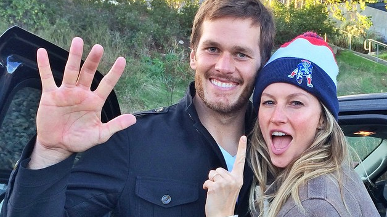 Tom Brady plays catch with Gisele during suspension (Photo)