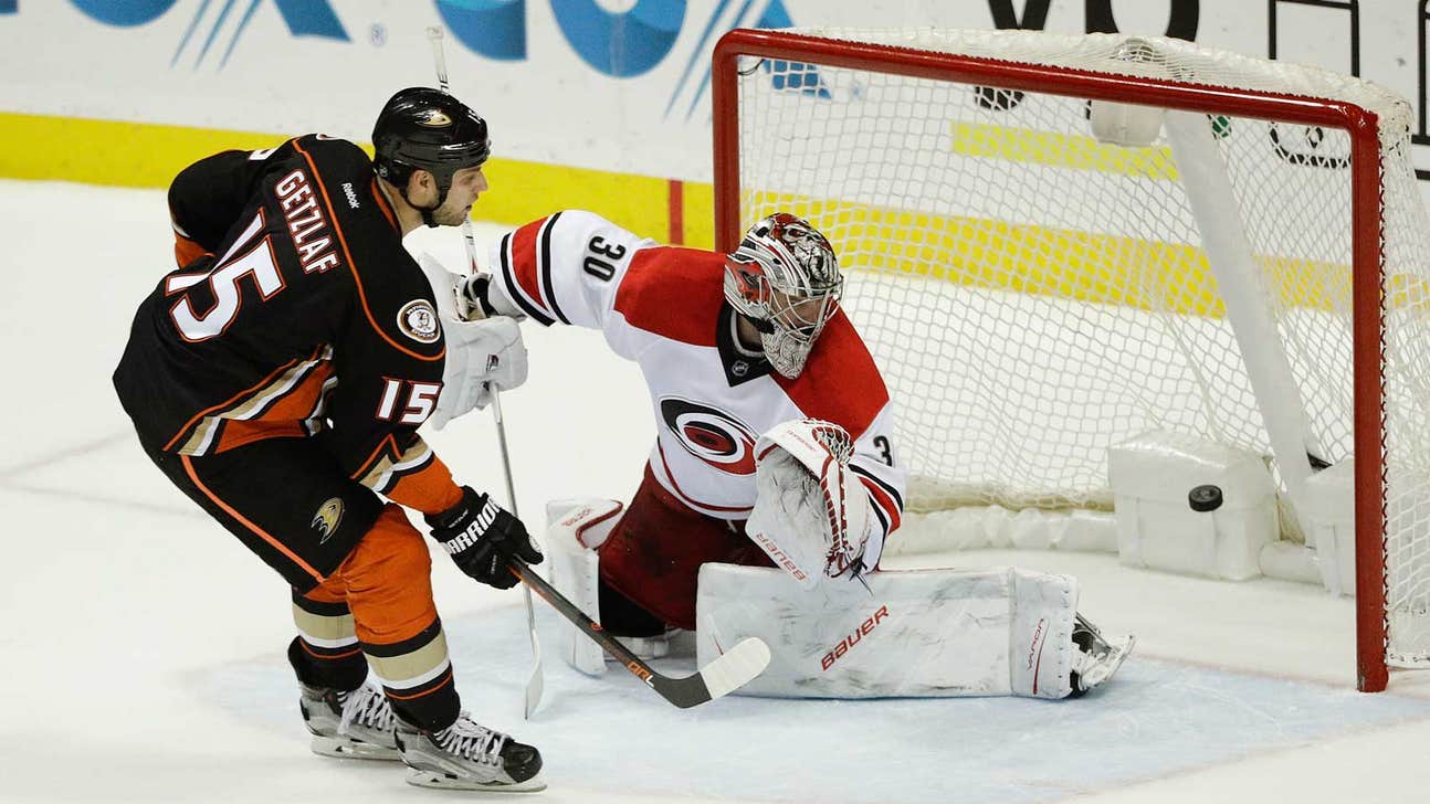 Ducks tie it late, Kase beats Canes in shootout