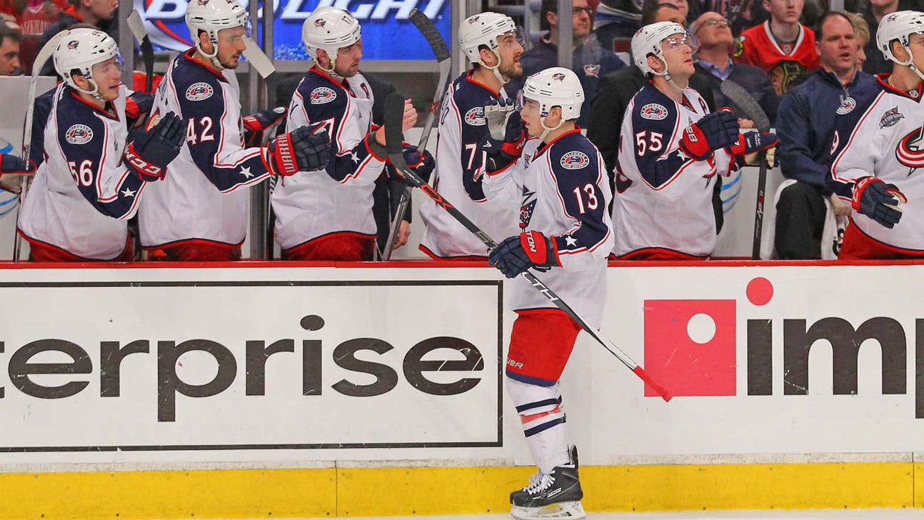 Cam Atkinson collects a hat trick for the Blue Jackets