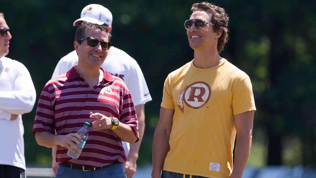 Texas turncoat? Matthew McConaughey is a Redskins fan