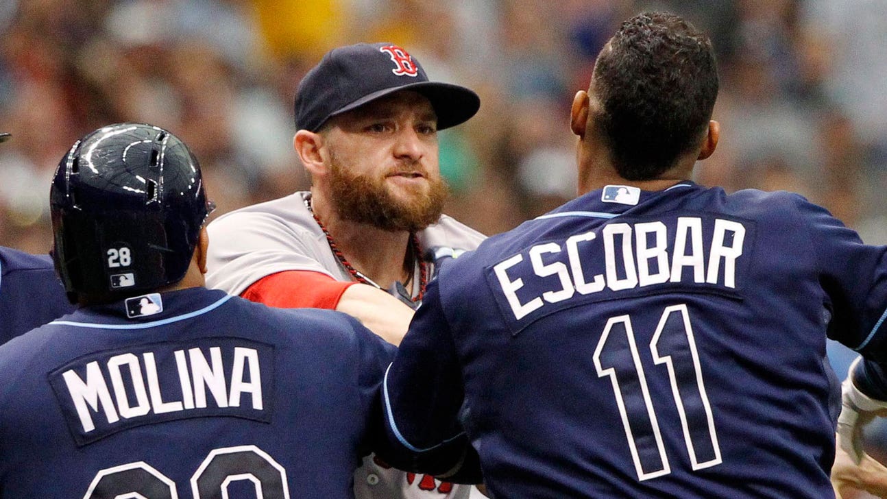 Three ejected as benches clear in Red Sox-Rays finale