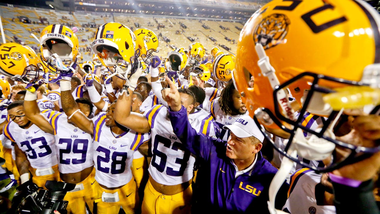 LSU's Les Miles recalls meeting Syracuse great Jim Brown as a child