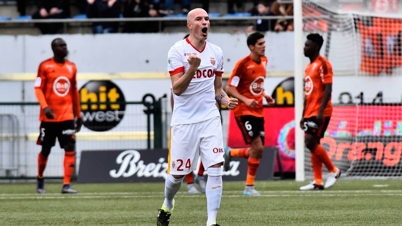 Monaco move up to second in Ligue 1 after Lorient victory
