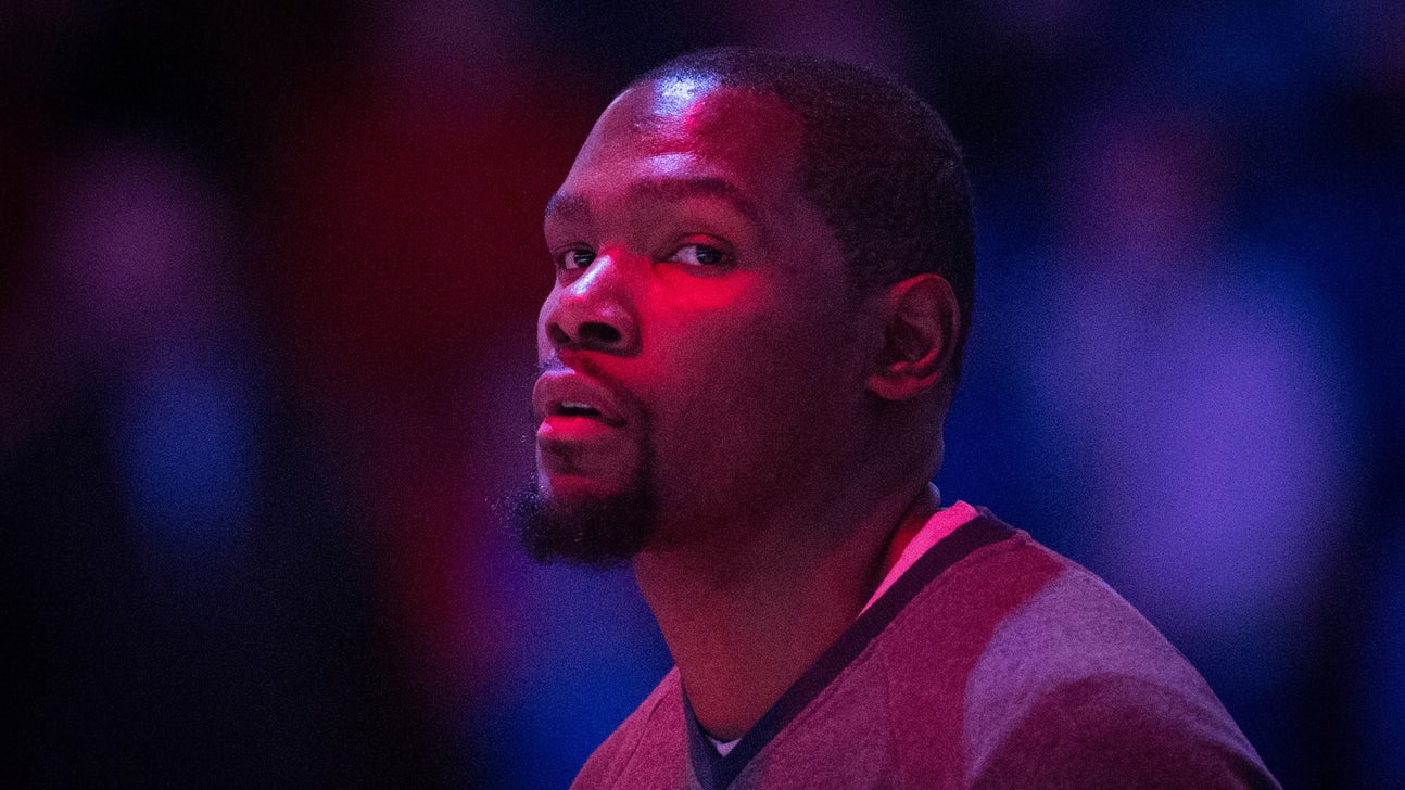 Fans traveled all the way from Germany to see Kevin Durant, who's not playing