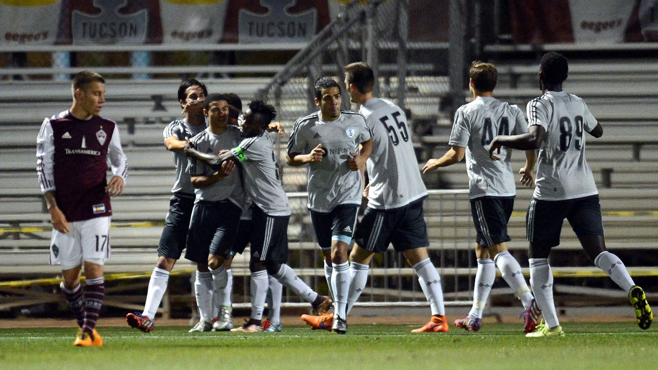 Swope Park Rangers win first game with clever heel flick