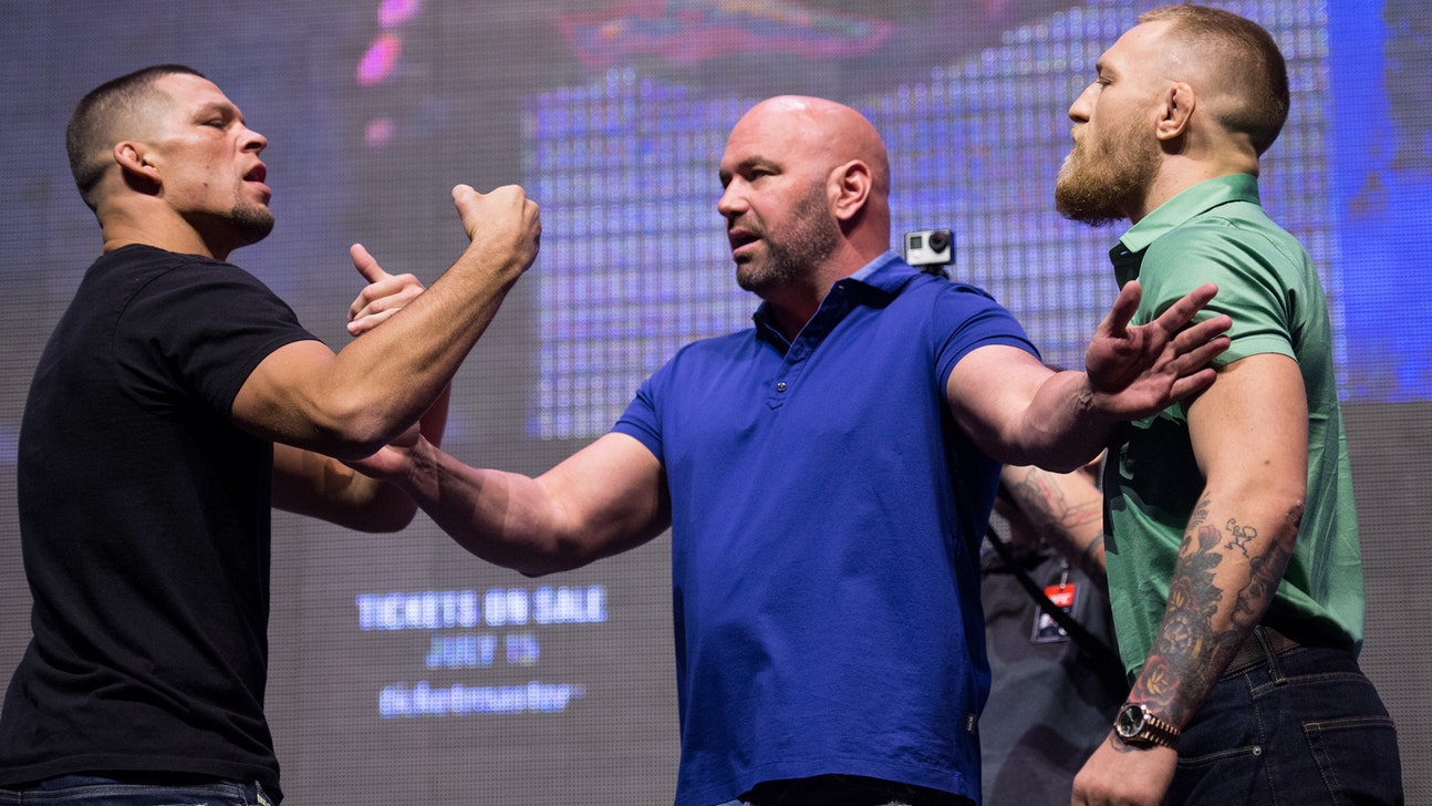 Conor McGregor, Nate Diaz engage in intense stare down ahead of UFC 202