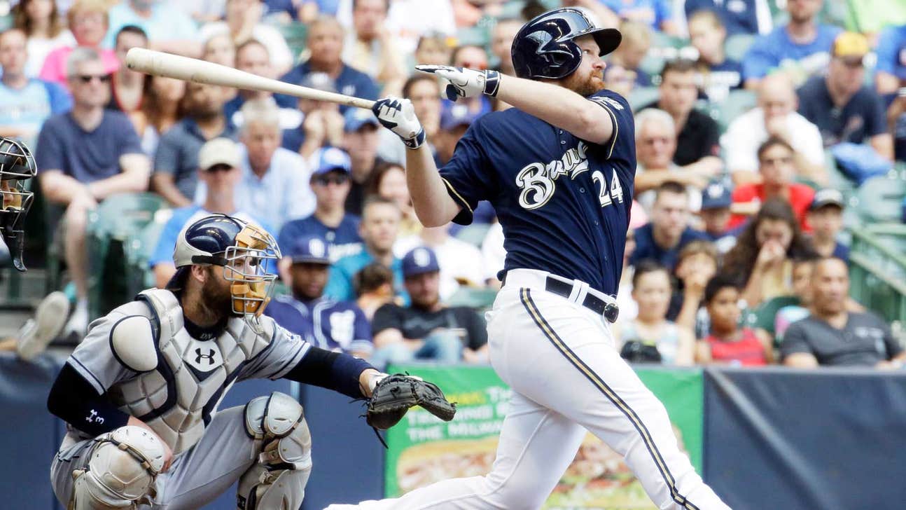 Davis, Garza lead Brewers past Padres, 10-1