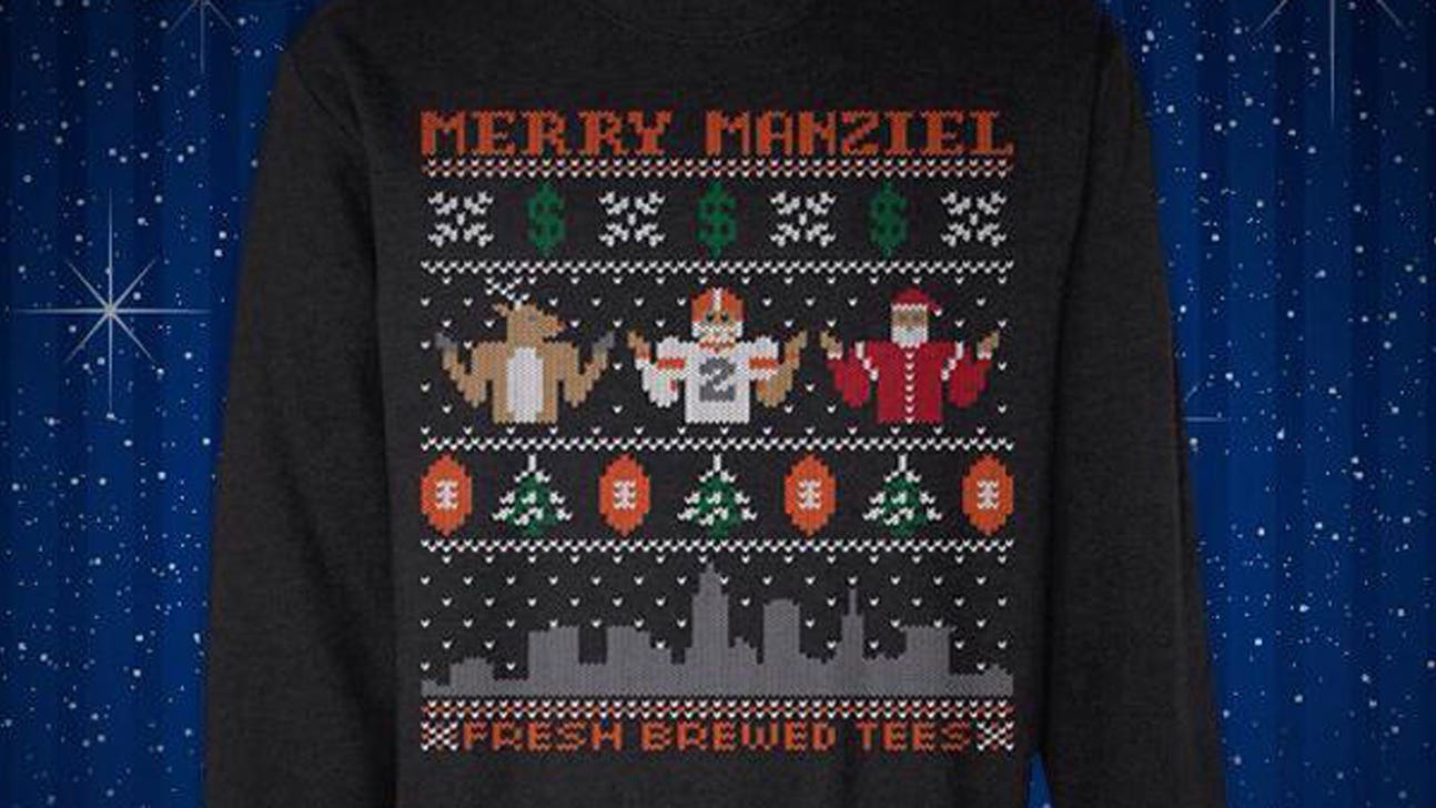 What inspired 'Merry Manziel' ugly Christmas sweater?