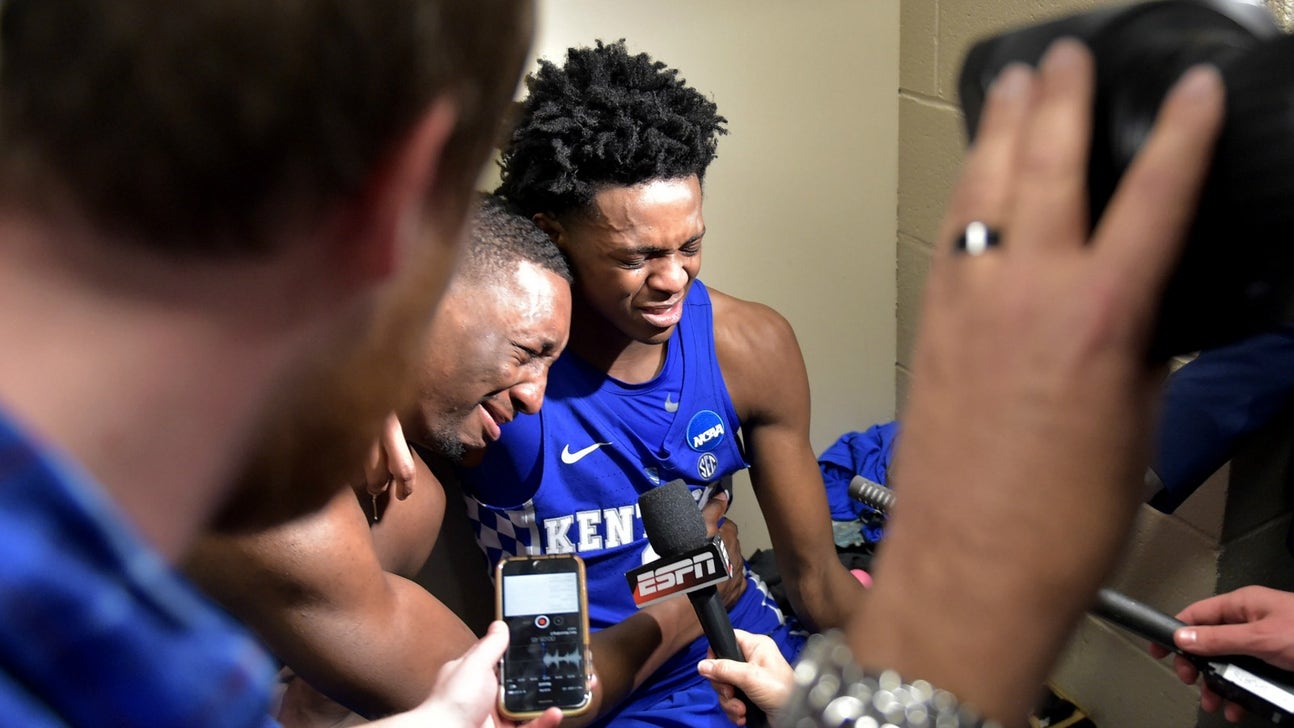 Emotional Kentucky players fight tears following stunning loss to North Carolina