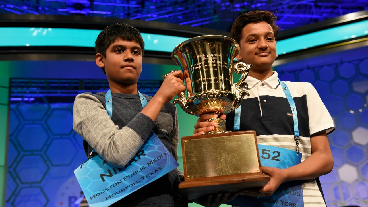 Did the spelling bee co-champion throw shade at his competitor?