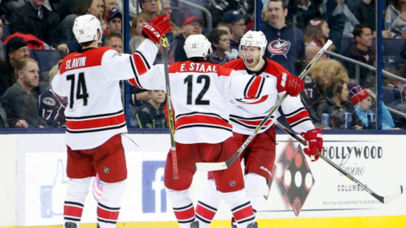 Jordan Staal scores in OT, Hurricanes beat Blue Jackets 4-3