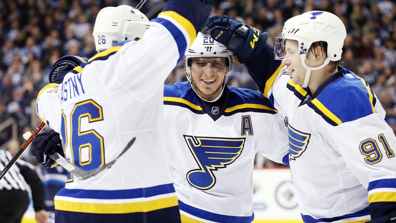 Blues rally to beat Jets 4-3 on late goal by Stastny
