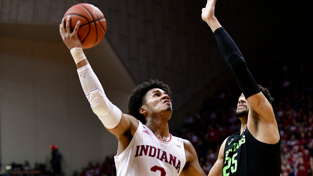 Indiana upsets No. 6 Michigan State, 63-62