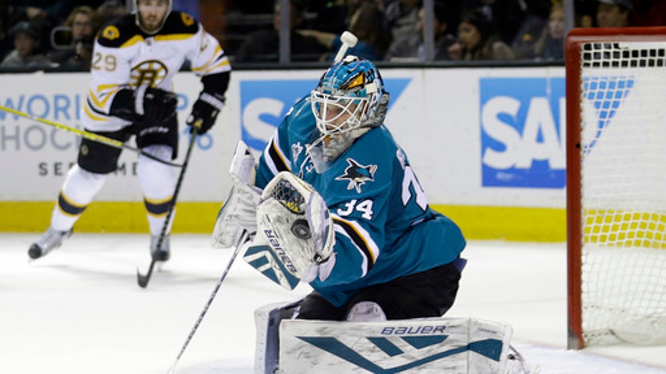 Donskoi's power-play goal helps Sharks beat Bruins 3-2
