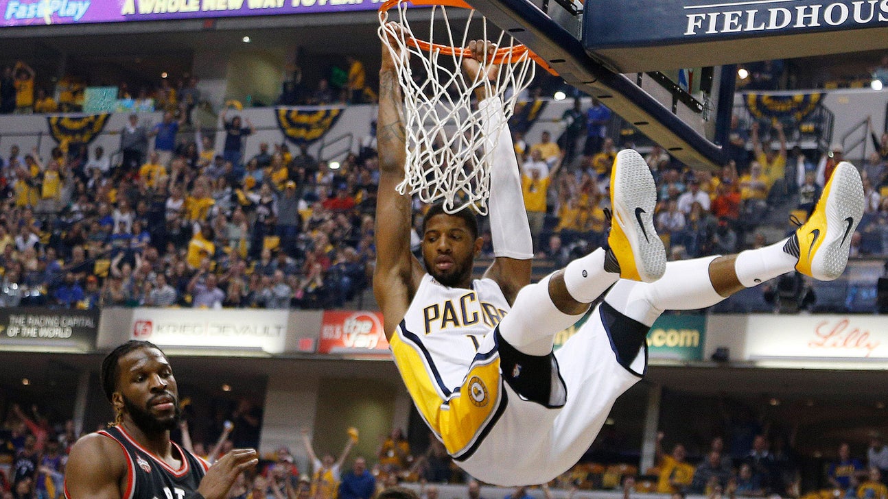 Pacers bounce back to even series, dominate Raptors 100-83