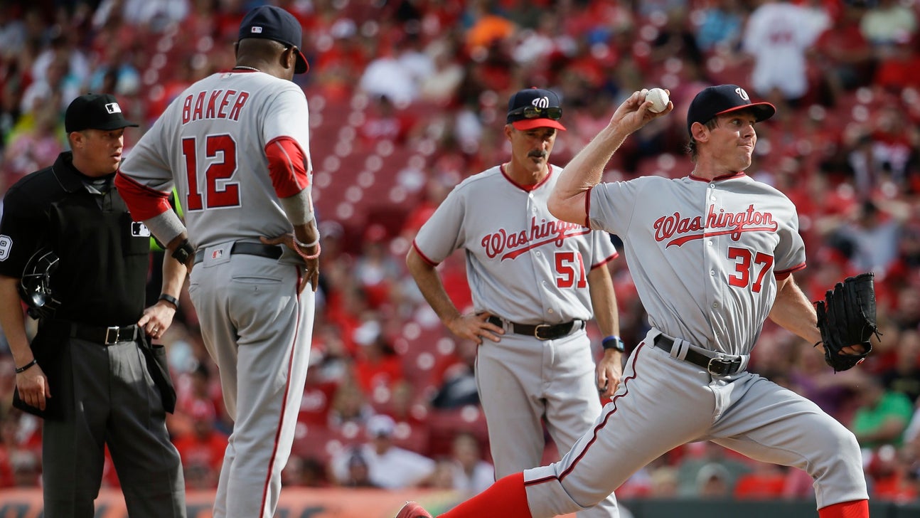 Stephen Strasburg limps off the field as Reds top Nationals